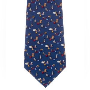 Blue Ferragamo tie